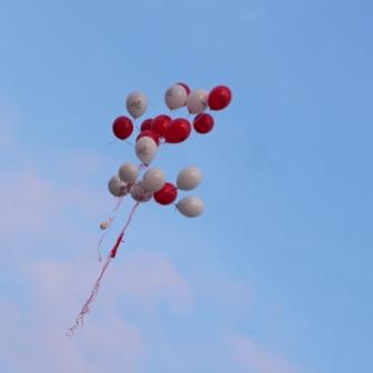 Ballons dans le ciel