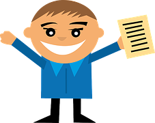 Etudiant heureux