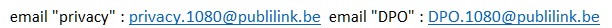 E-mailadressen gegevensbescherming